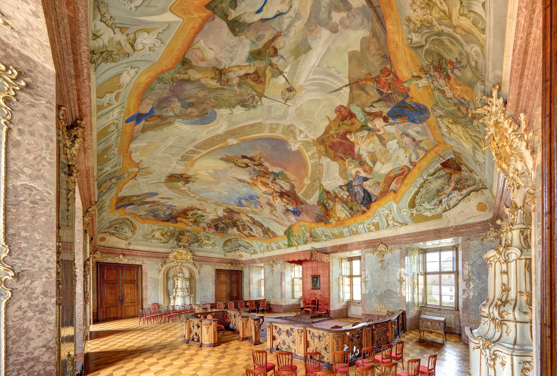 Interior palacio de Kroměříž