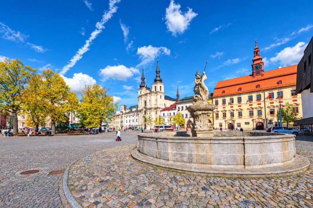 Plaza Masaryk, en Jihlava