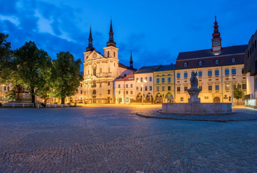 Plaza principal de Jihlava.